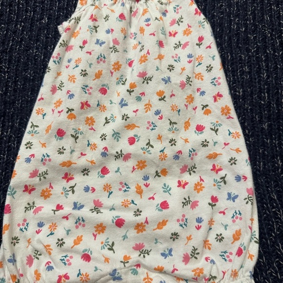 Baby Girl Romper Bundle | 9 Months | Carter’s | Floral & Coral Summer Set - Picture 6 of 9